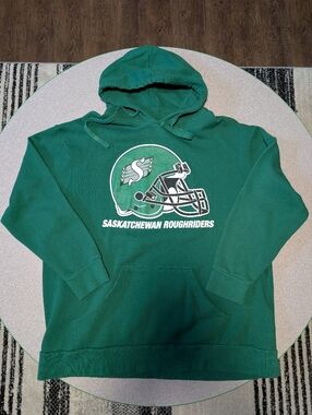 Saskatchewan Roughriders CFL Men's 2XL XXL Hooded Sweatshirt Hoodie